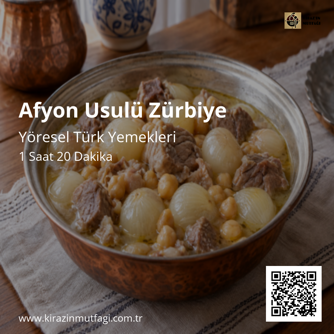 Afyon Usulü Zürbiye Instagram tarif kartı