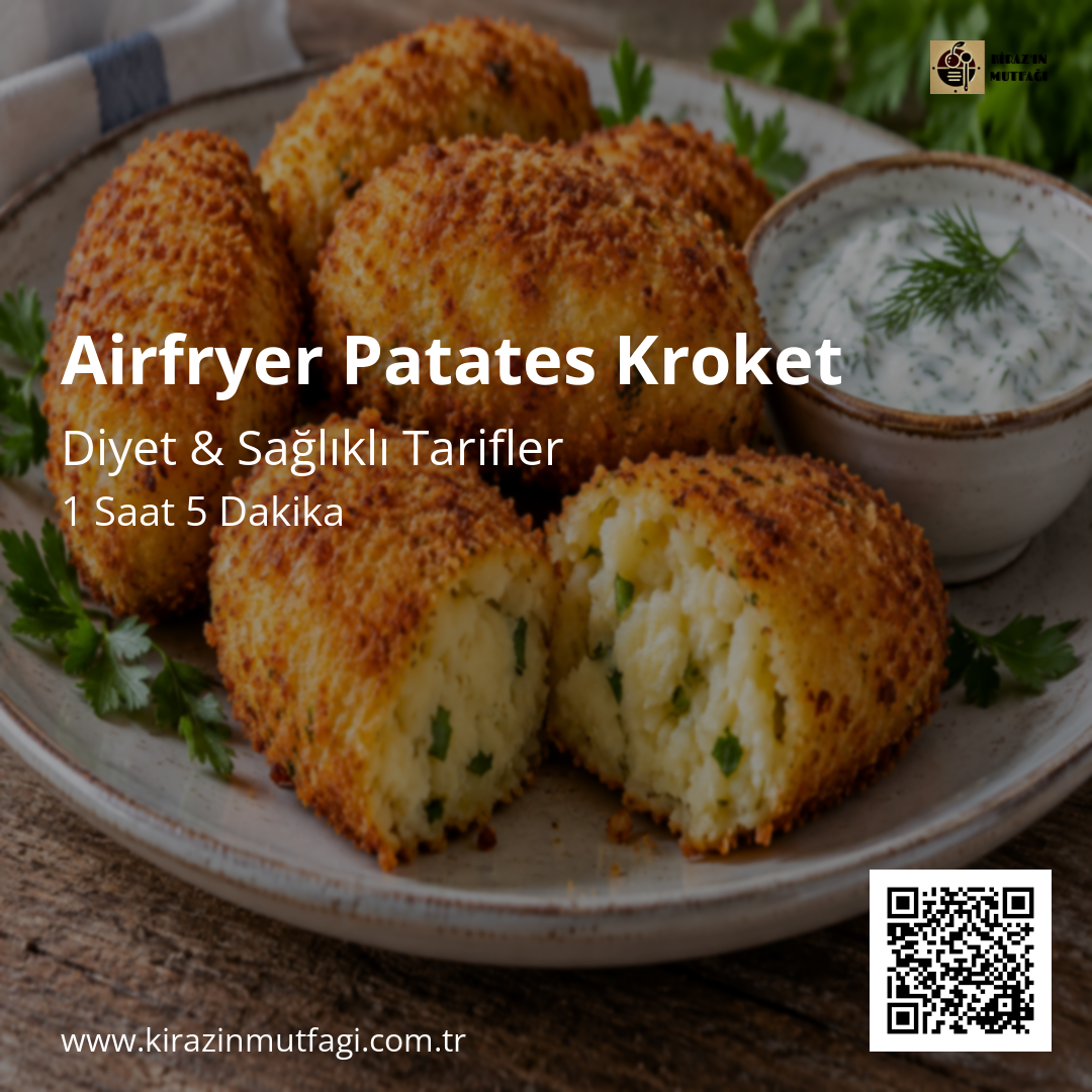 Airfryer Patates Kroket Instagram tarif kartı