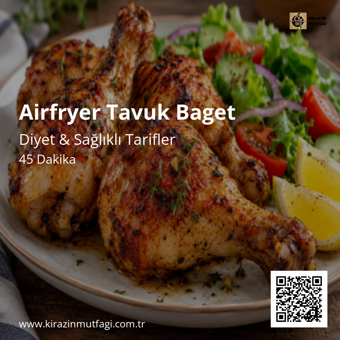 Airfryer Tavuk Baget Instagram tarif kartı