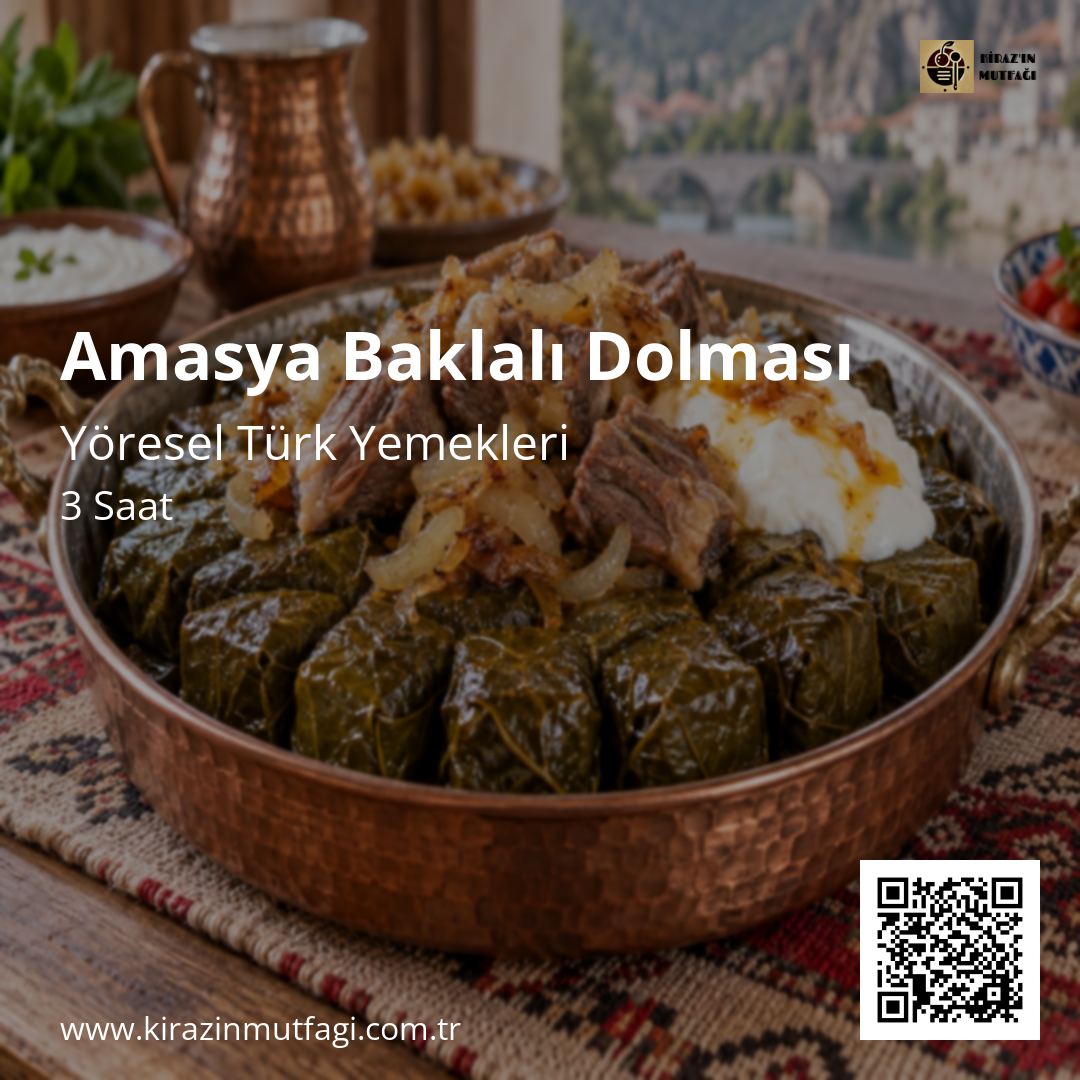 Amasya Baklalı Dolması Instagram tarif kartı