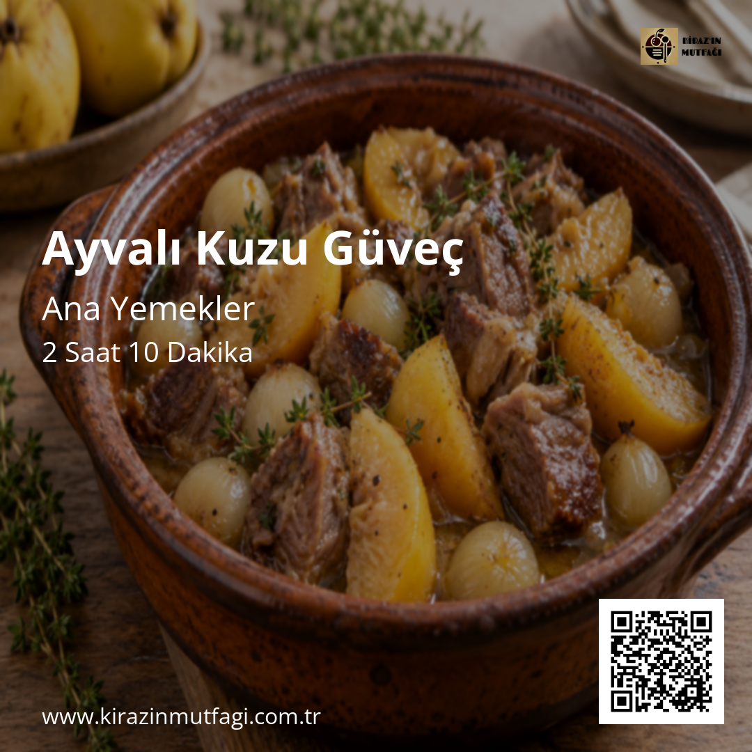 Ayvalı Kuzu Güveç Instagram tarif kartı