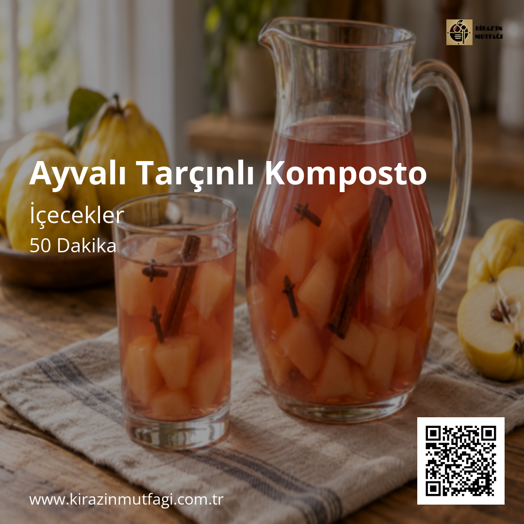 Ayvalı Tarçınlı Komposto Instagram tarif kartı