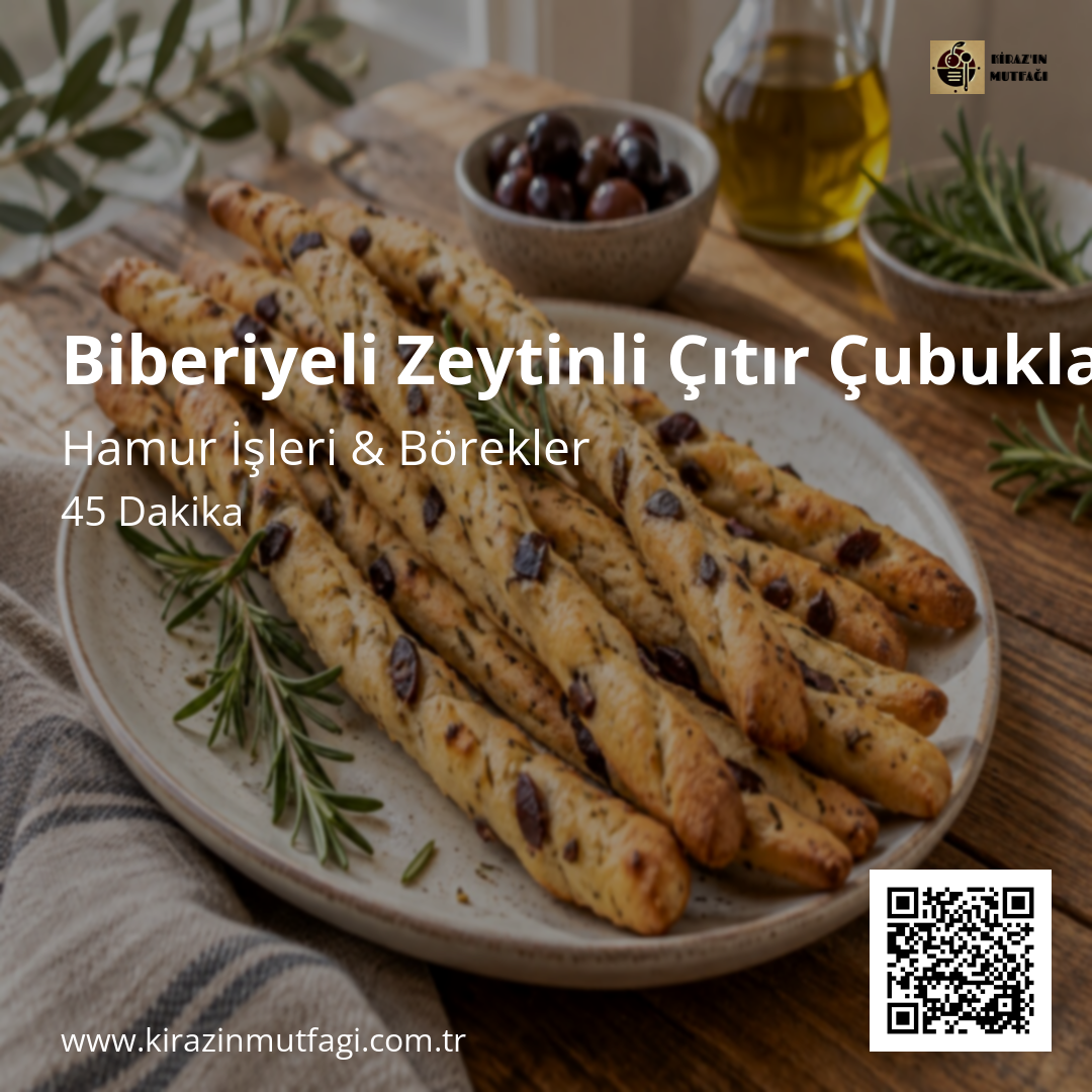 Biberiyeli Zeytinli Çıtır Çubuklar Instagram tarif kartı