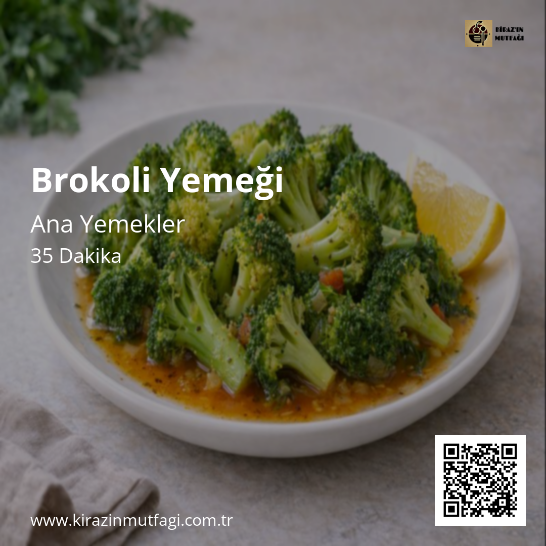 Brokoli Yemeği - Instagram Tarif Kartı