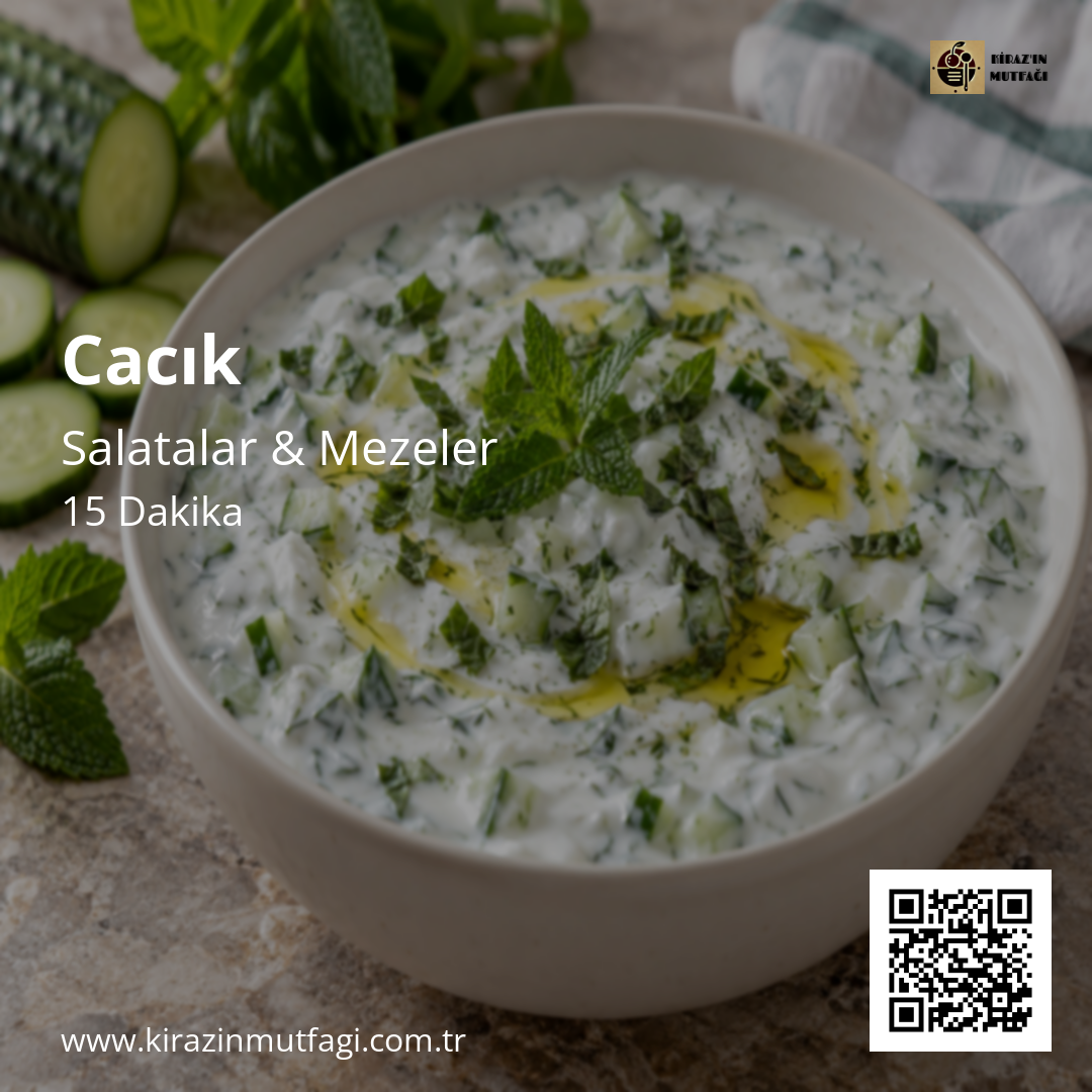 Cacık Instagram tarif kartı