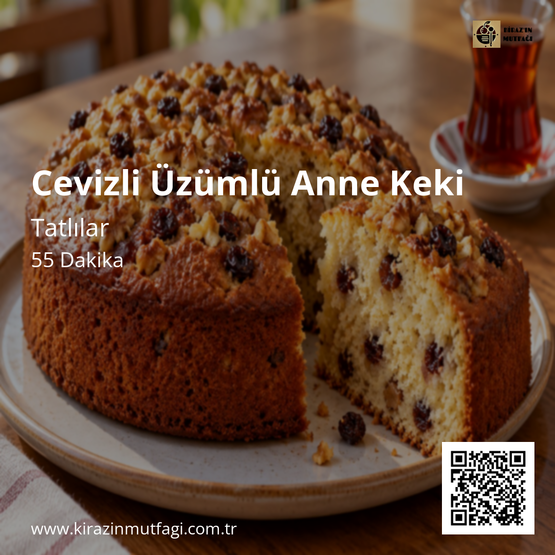 Cevizli Üzümlü Anne Keki Instagram tarif kartı