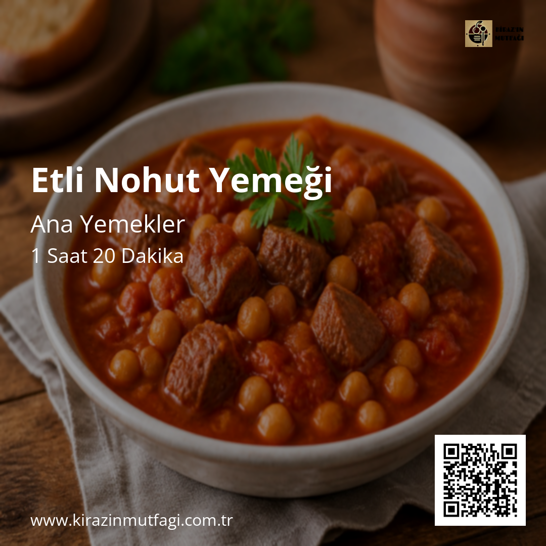 Etli Nohut Yemeği - Instagram Tarif Kartı