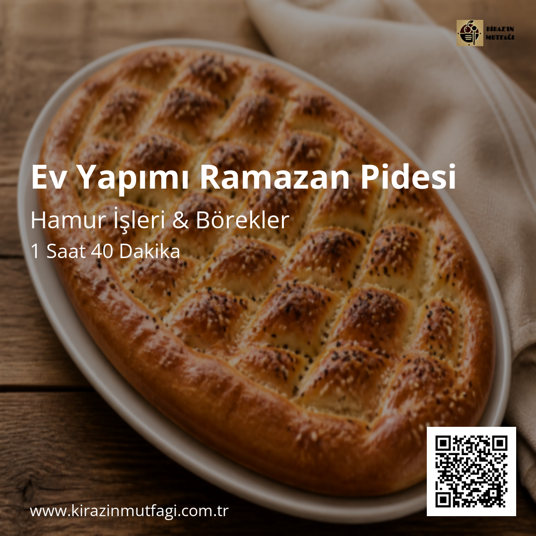 Ev Yapımı Ramazan Pidesi - Instagram Tarif Kartı