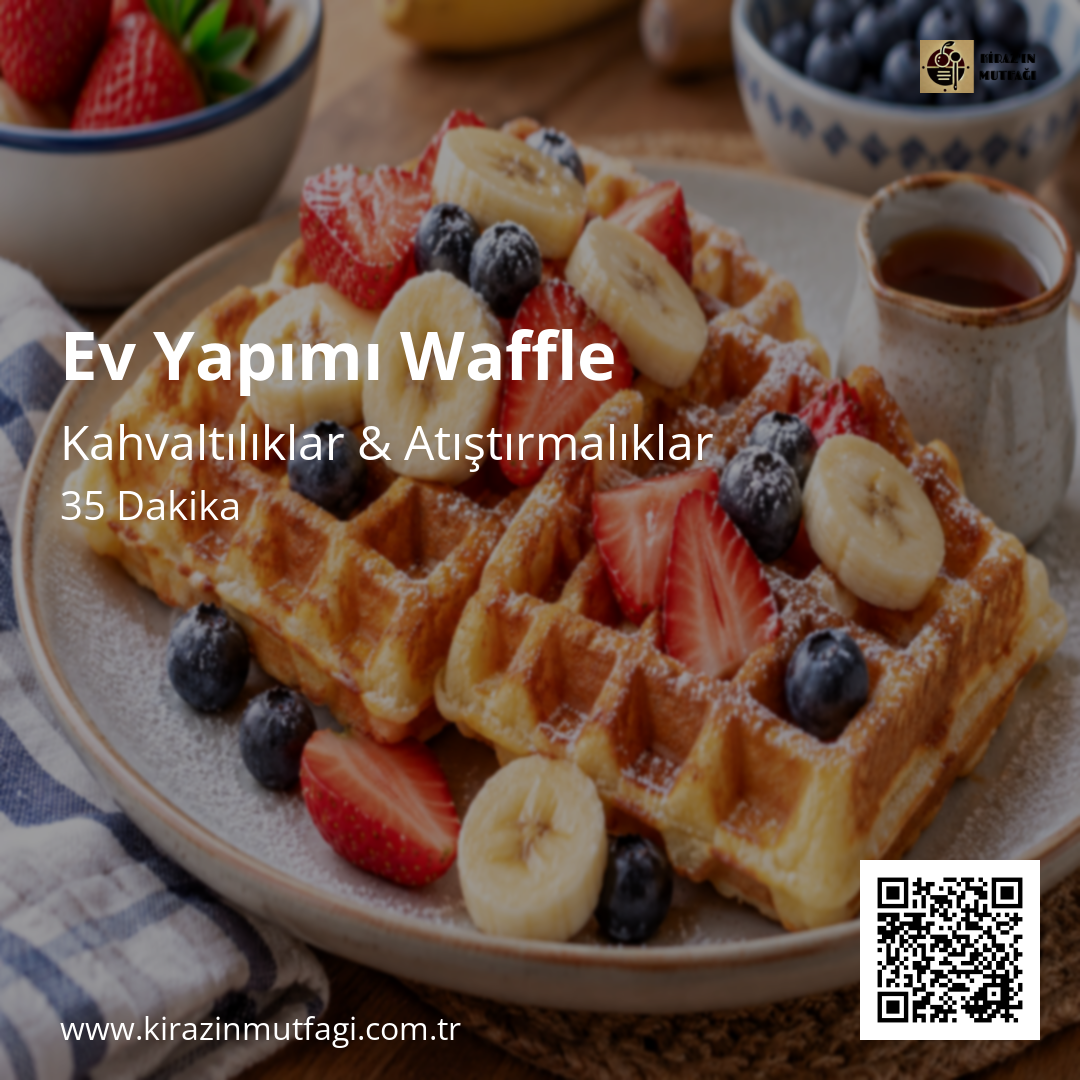 Ev Yapımı Waffle Instagram tarif kartı