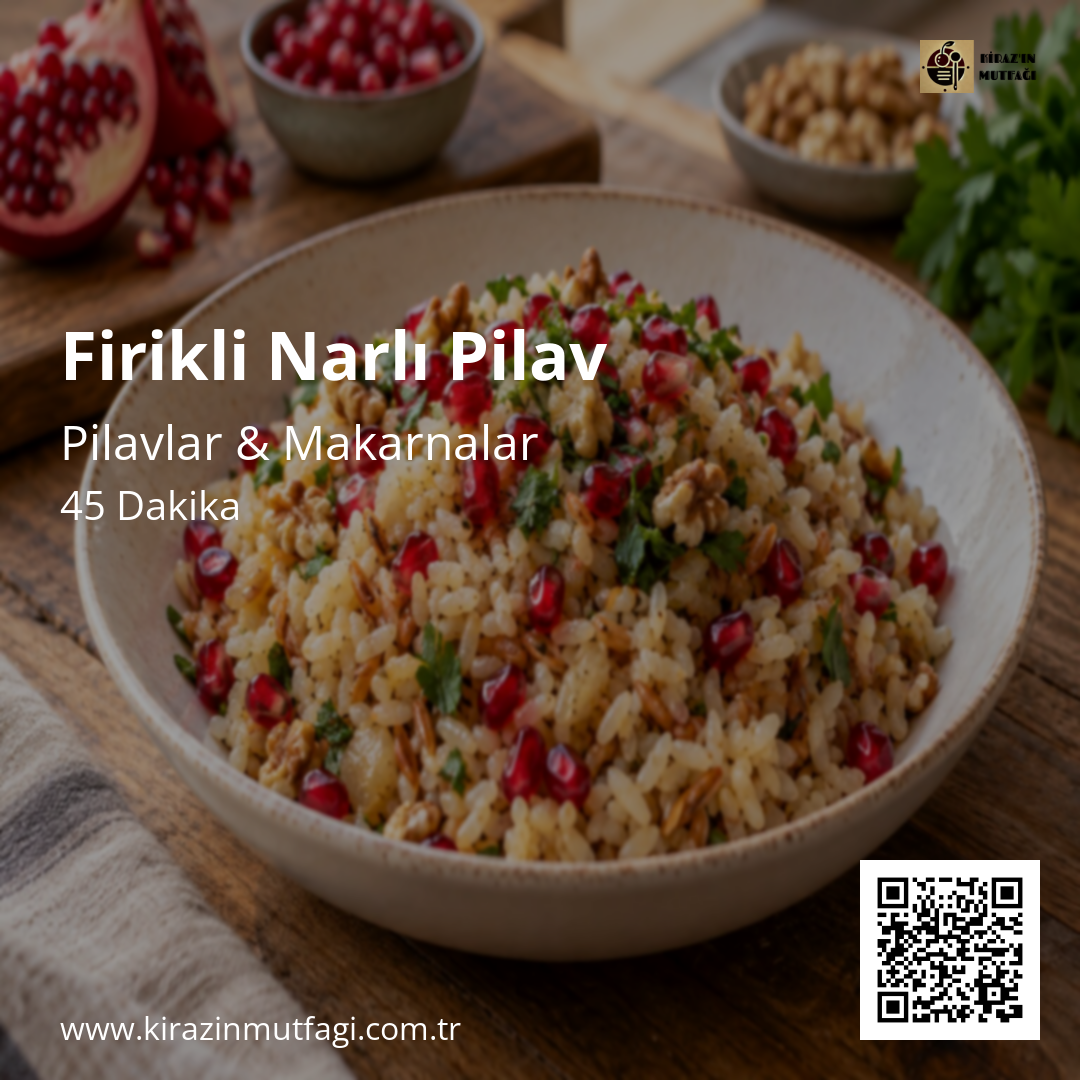 Firikli Narlı Pilav Instagram tarif kartı