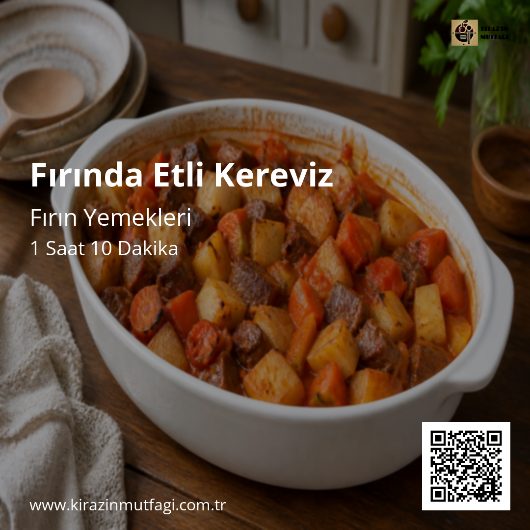 Fırında Etli Kereviz - Instagram Tarif Kartı