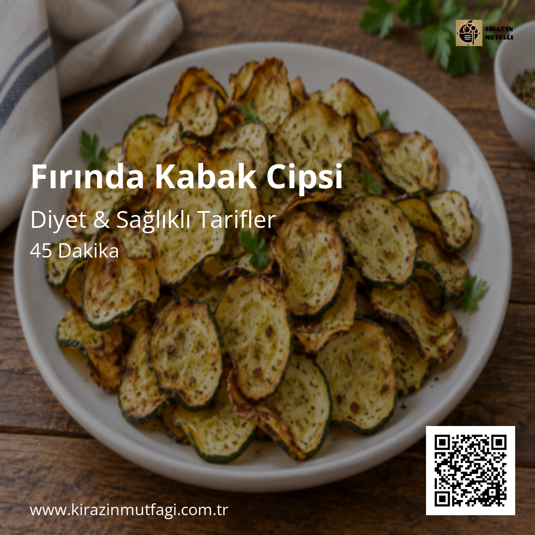 Fırında Kabak Cipsi - Instagram Tarif Kartı