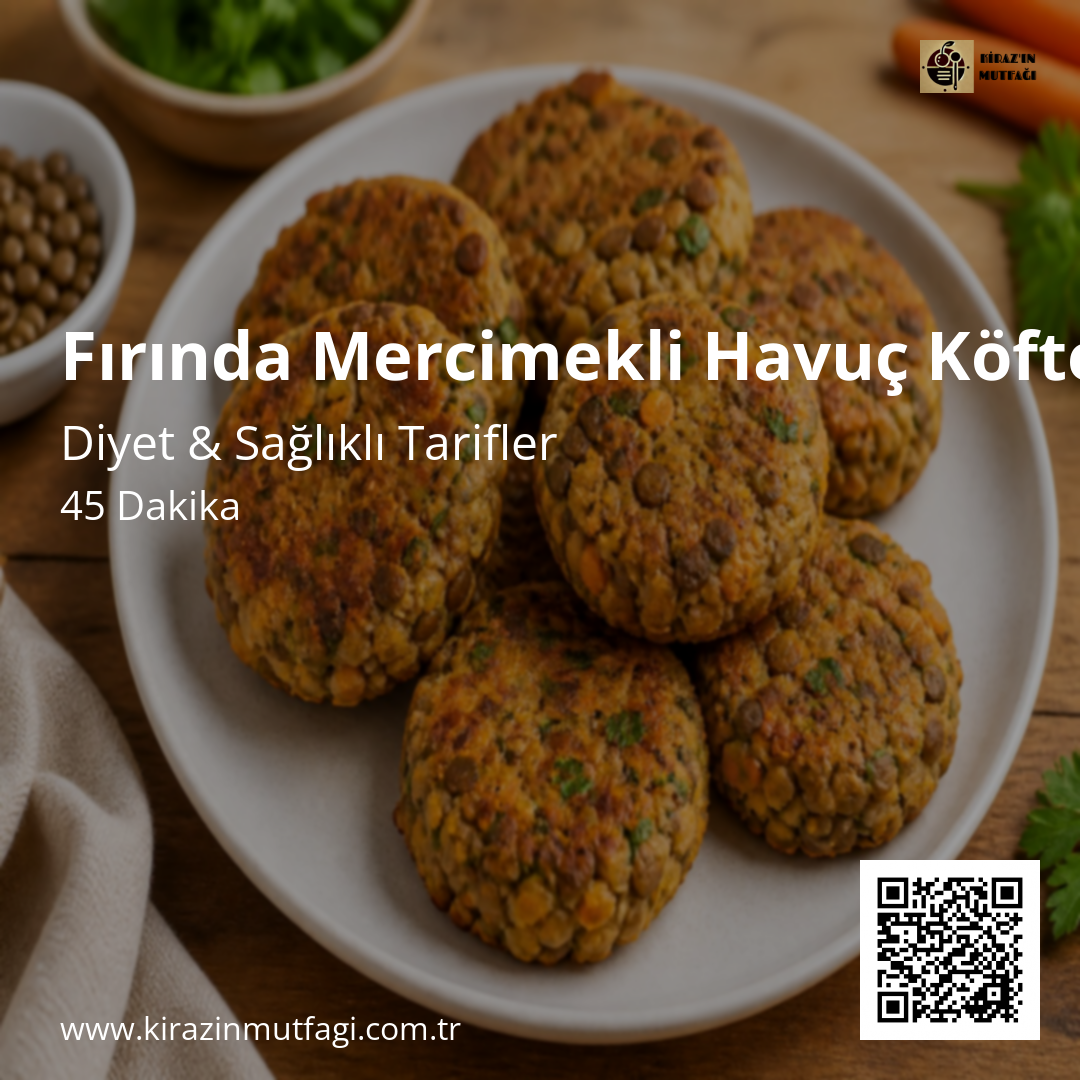 Fırında Mercimekli Havuç Köftesi - Instagram Tarif Kartı