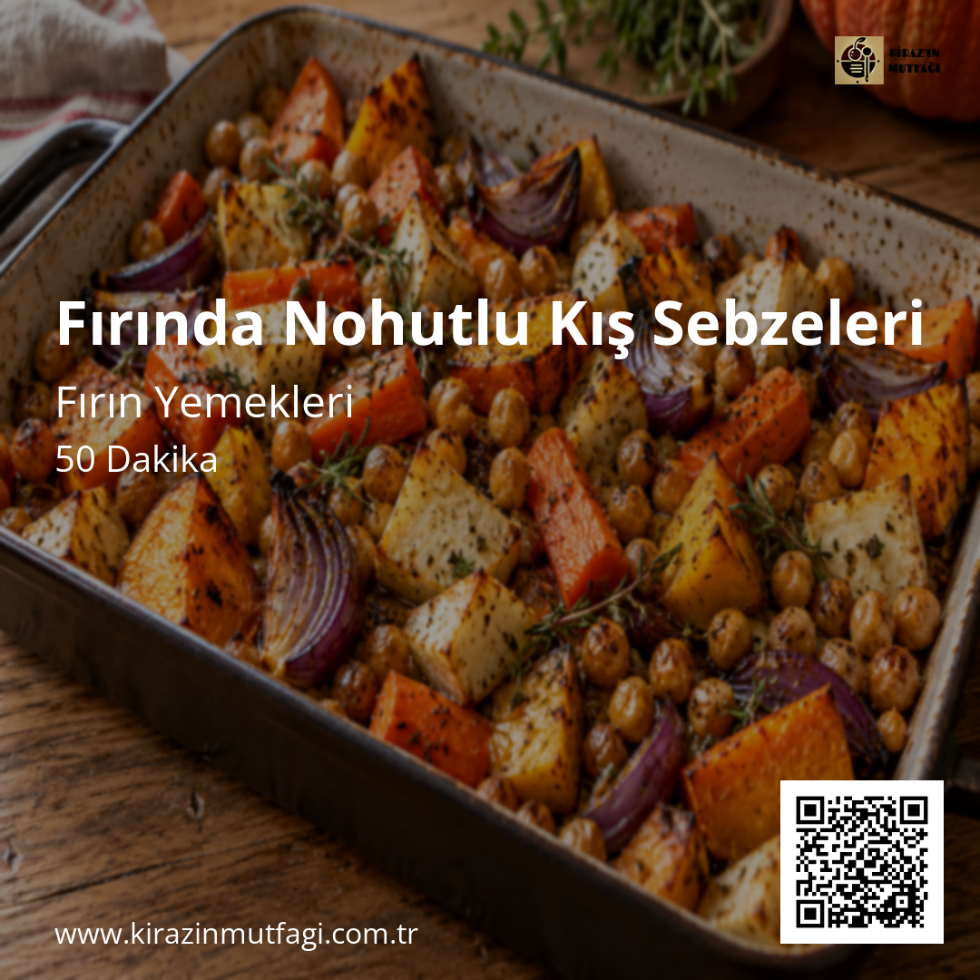 Fırında Nohutlu Kış Sebzeleri Instagram tarif kartı
