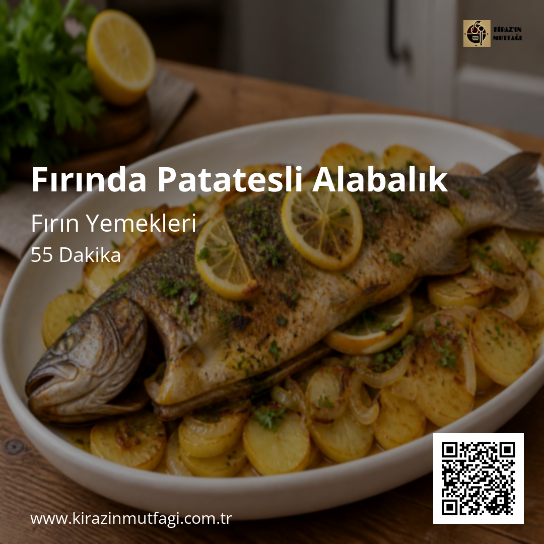 Fırında Patatesli Alabalık - Instagram Tarif Kartı
