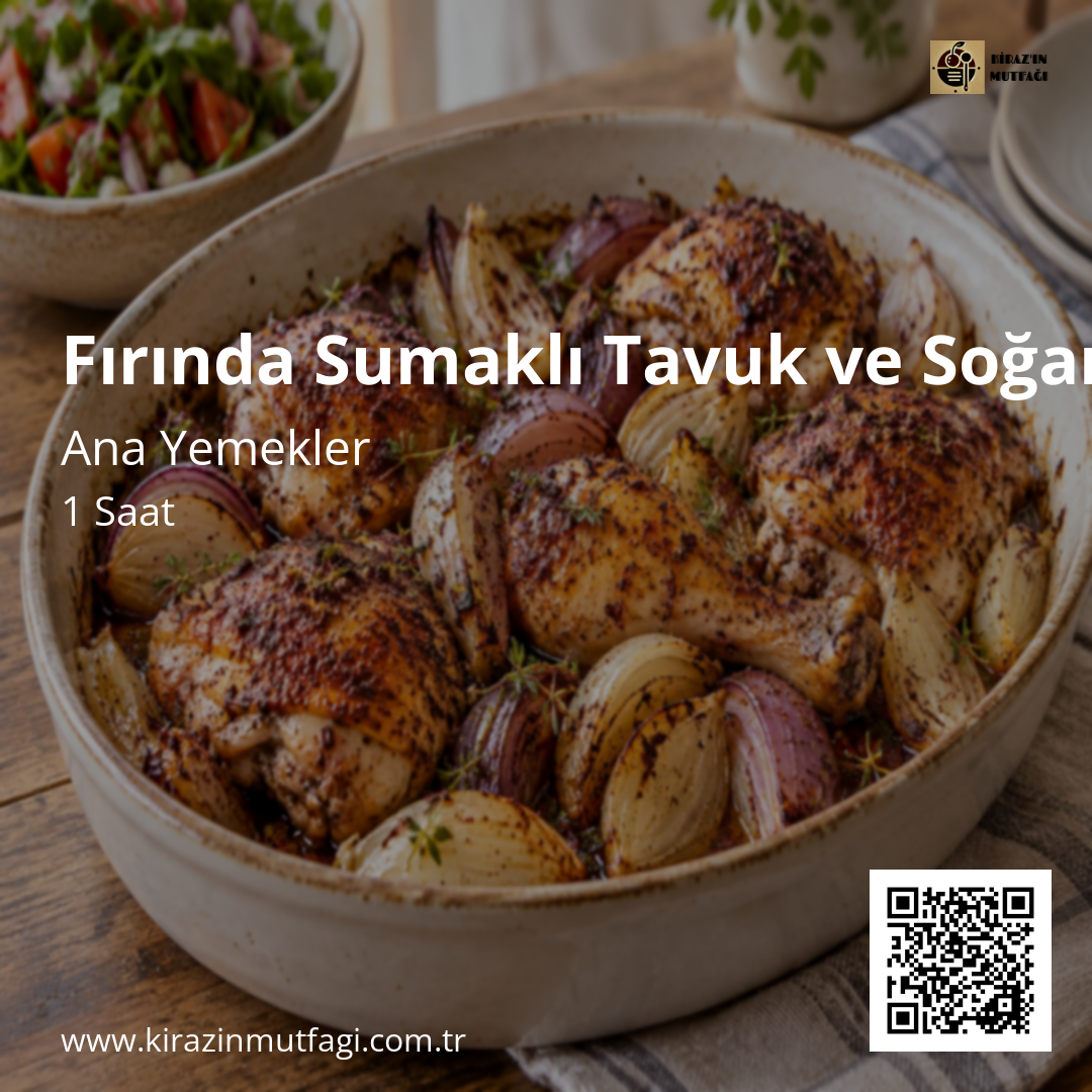 Fırında Sumaklı Tavuk ve Soğan Instagram tarif kartı