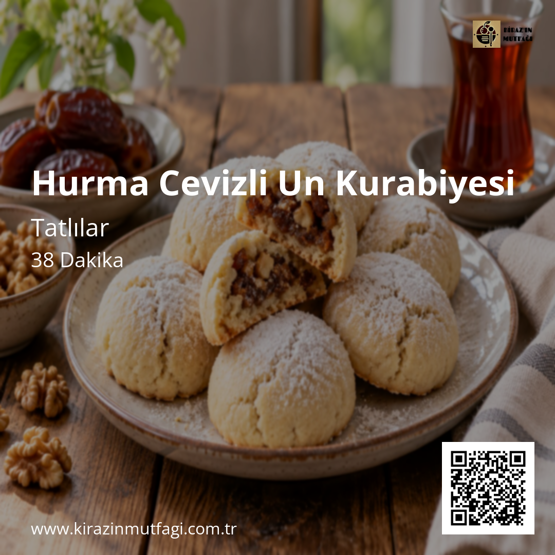 Hurma Cevizli Un Kurabiyesi Instagram tarif kartı