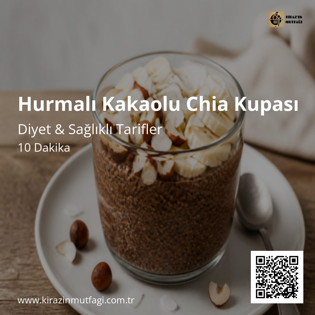 Hurmalı Kakaolu Chia Kupası - Instagram Tarif Kartı