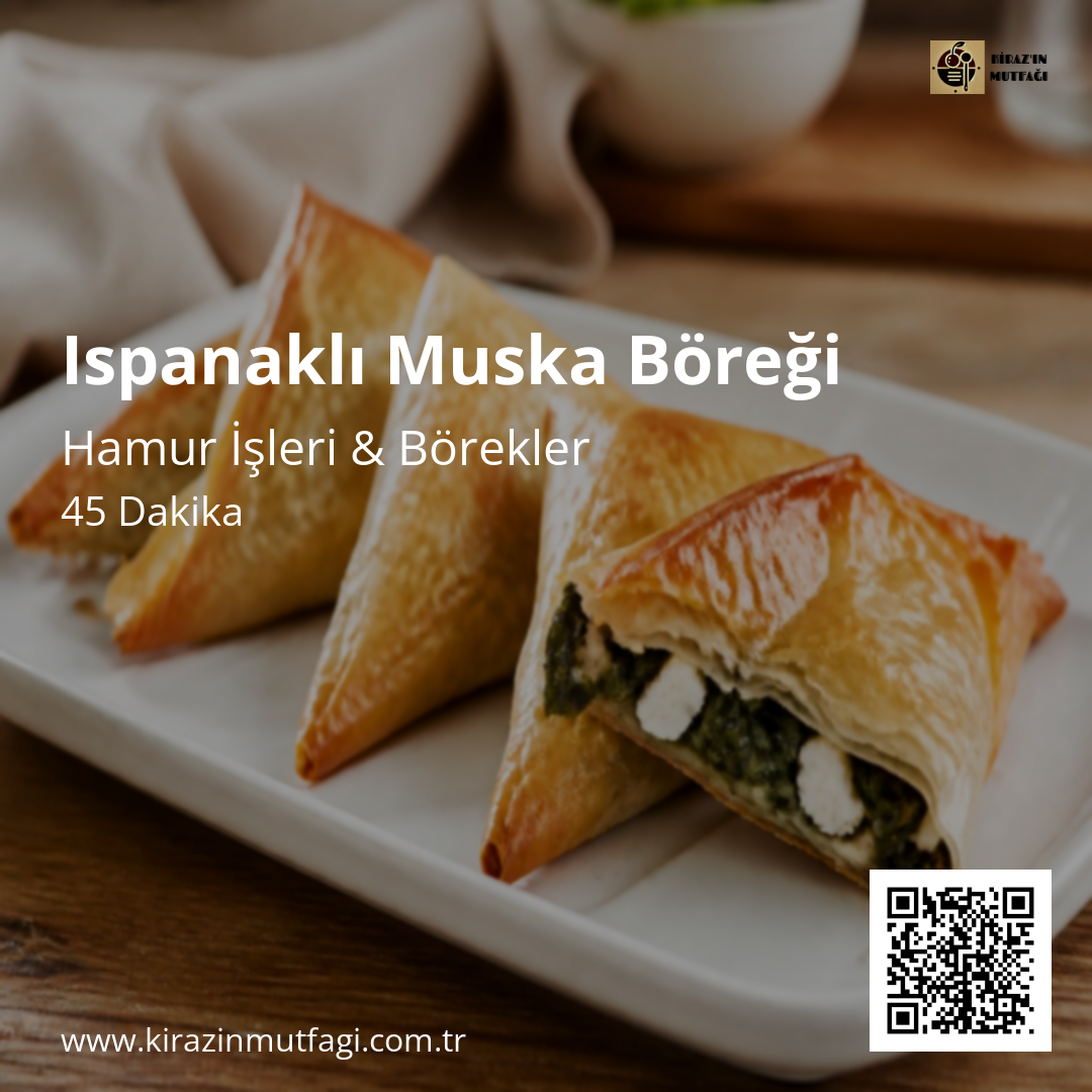 Ispanaklı Muska Böreği - Instagram Tarif Kartı