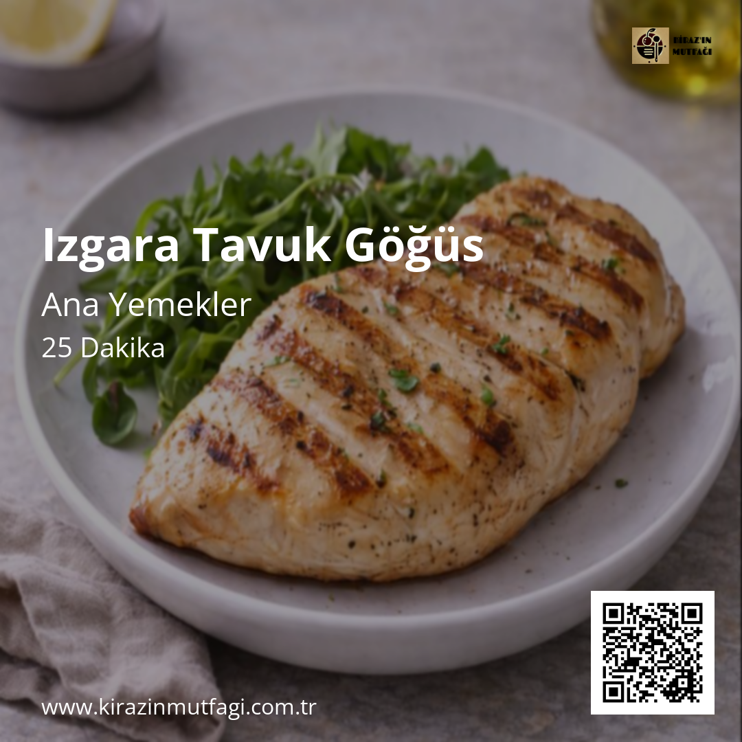 Izgara Tavuk Göğüs - Instagram Tarif Kartı