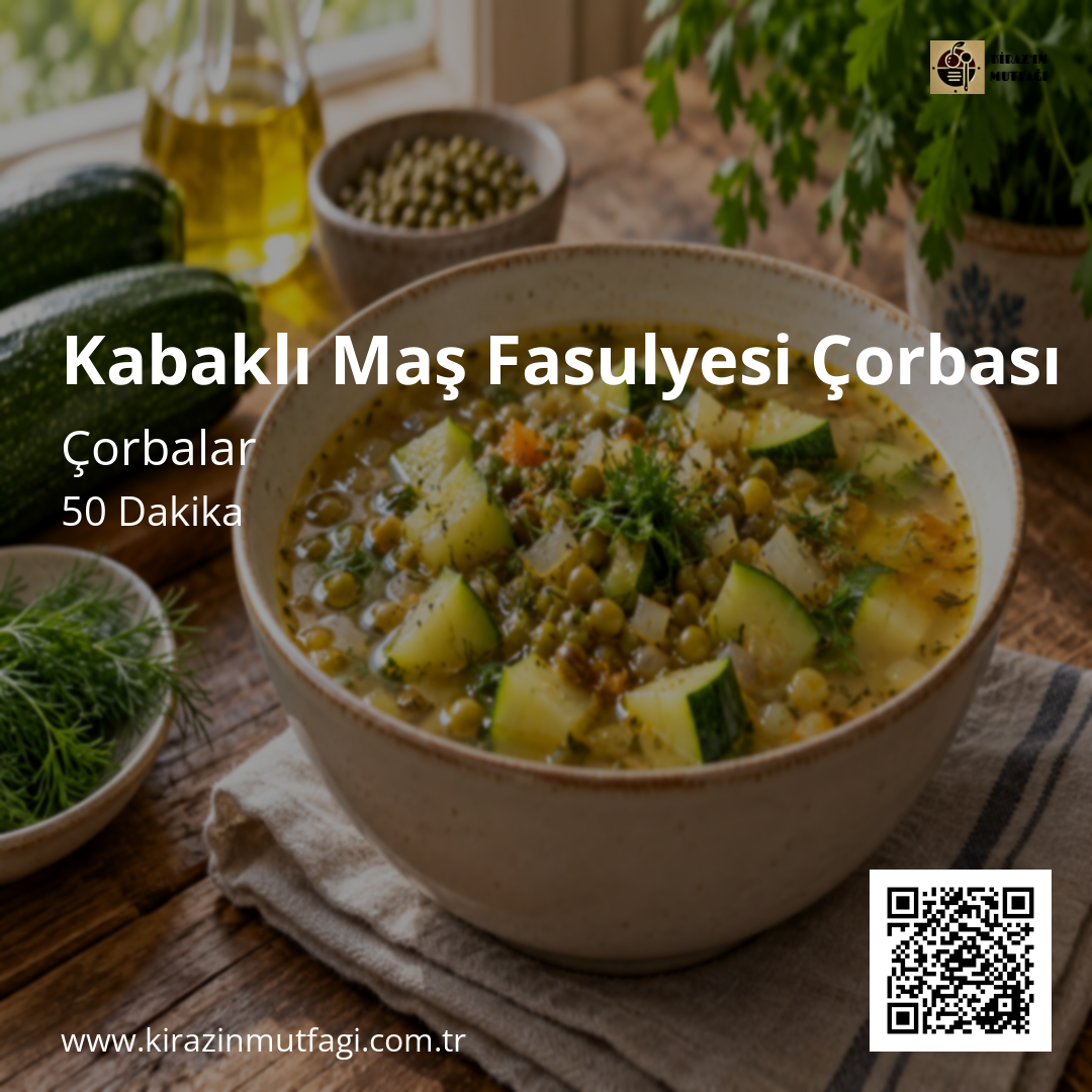 Kabaklı Maş Fasulyesi Çorbası Instagram tarif kartı