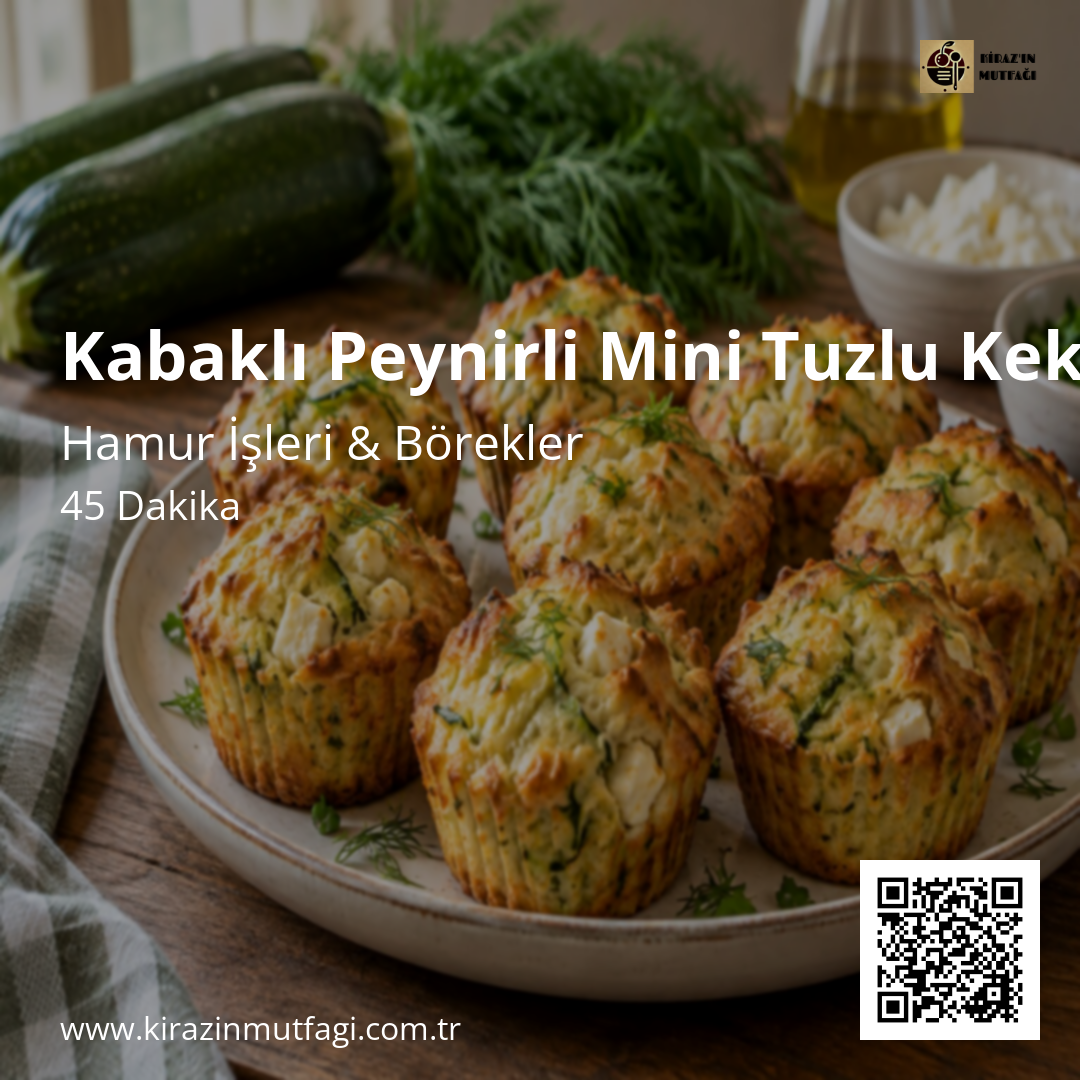 Kabaklı Peynirli Mini Tuzlu Kekler Instagram tarif kartı