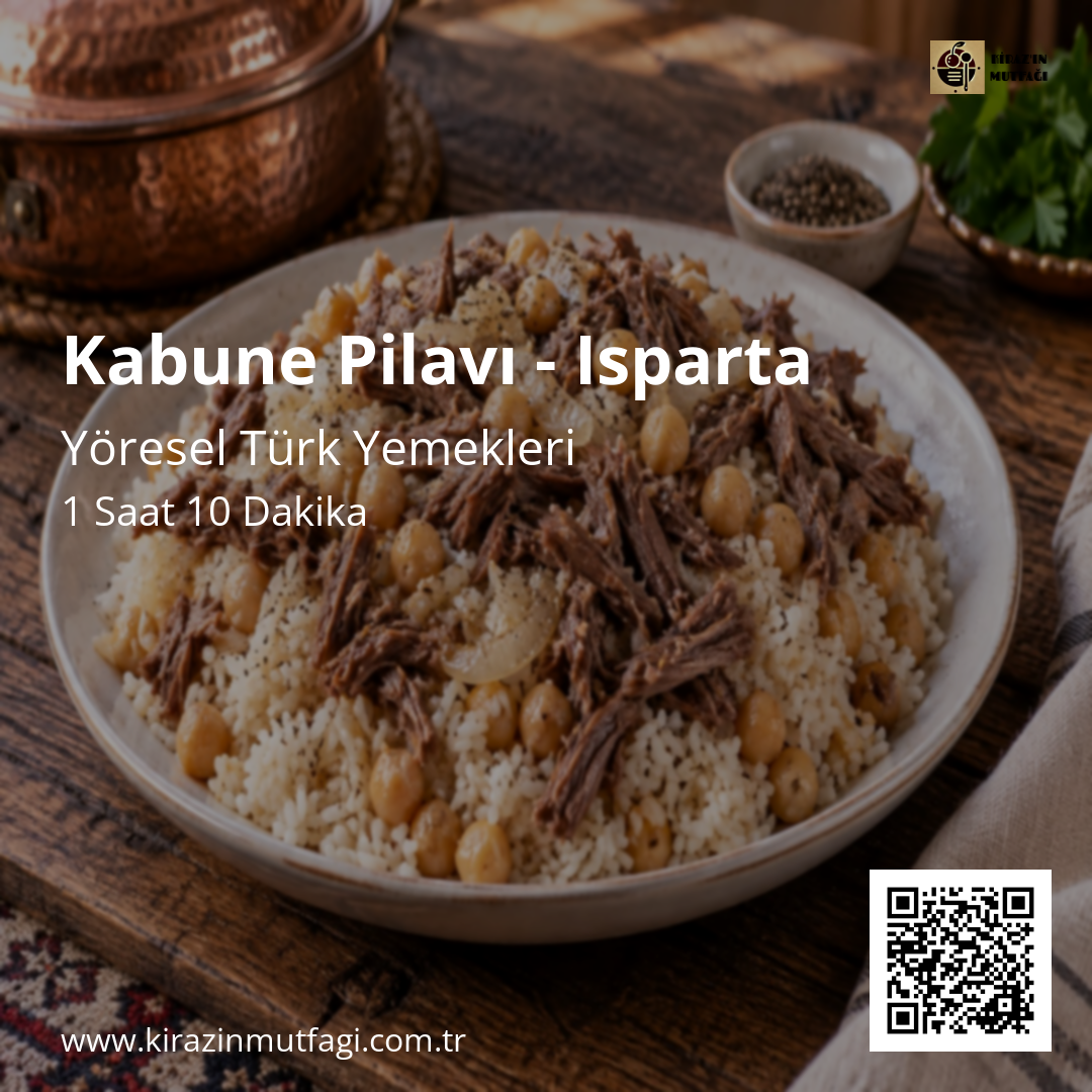 Kabune Pilavı - Isparta - Instagram Tarif Kartı