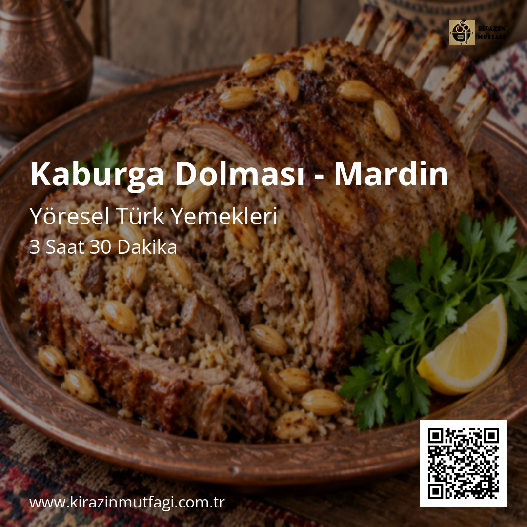 Kaburga Dolması - Mardin Instagram tarif kartı