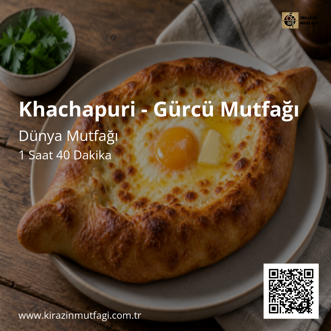 Khachapuri - Gürcü Mutfağı - Instagram Tarif Kartı
