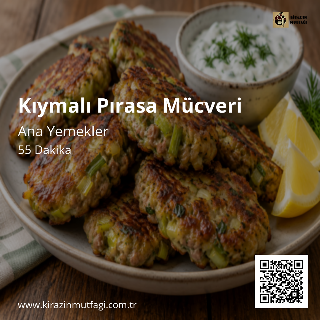 Kıymalı Pırasa Mücveri Instagram tarif kartı
