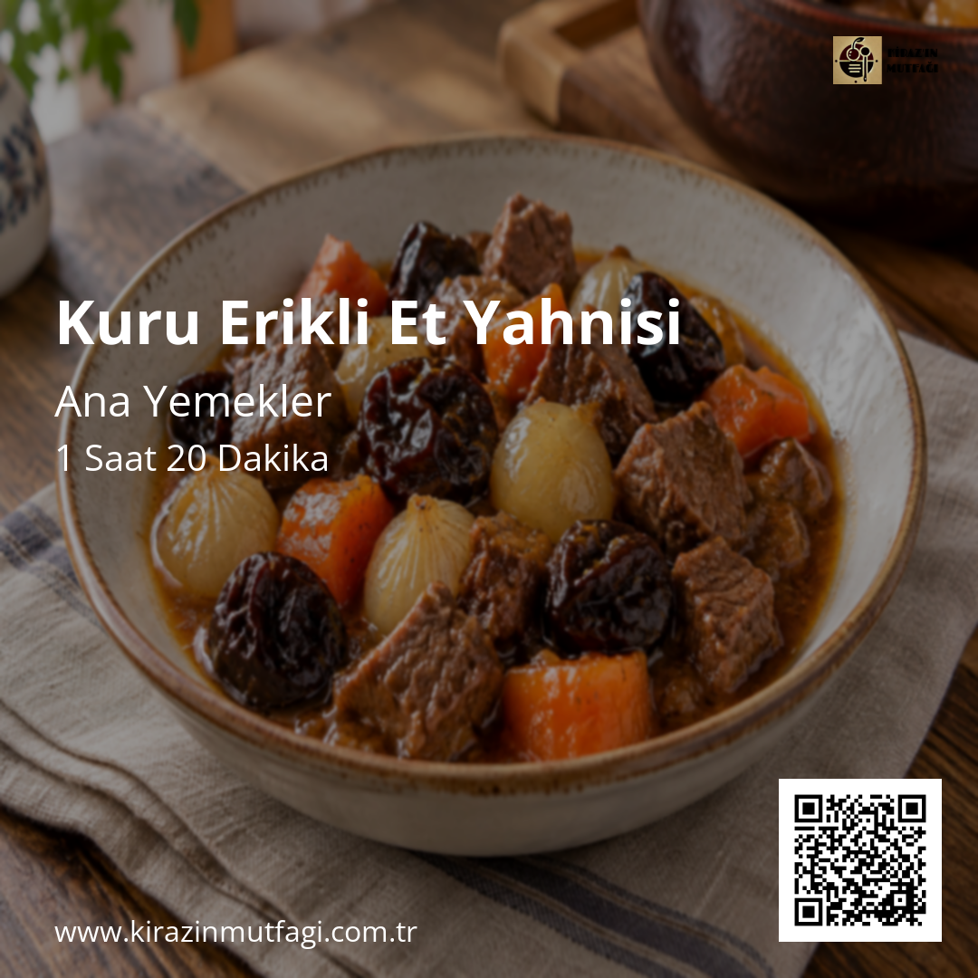 Kuru Erikli Et Yahnisi Instagram tarif kartı