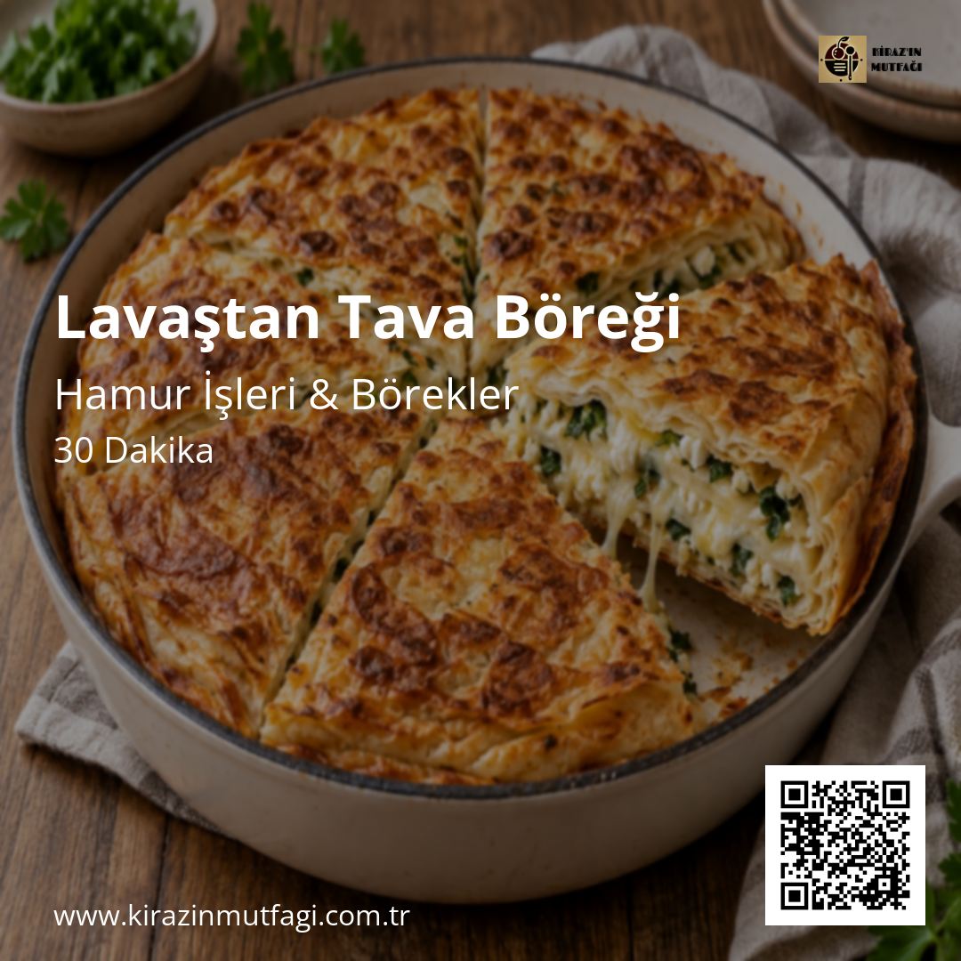 Lavaştan Tava Böreği - Instagram Tarif Kartı