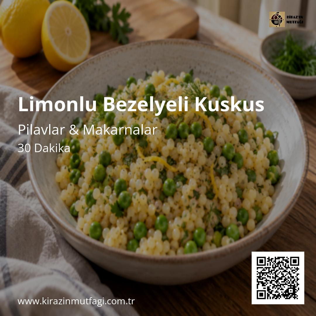 Limonlu Bezelyeli Kuskus Instagram tarif kartı