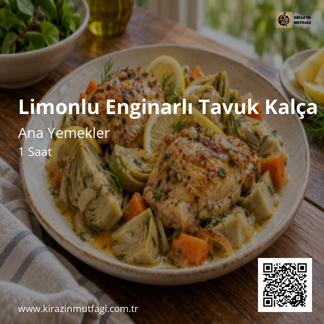 Limonlu Enginarlı Tavuk Kalça Instagram tarif kartı