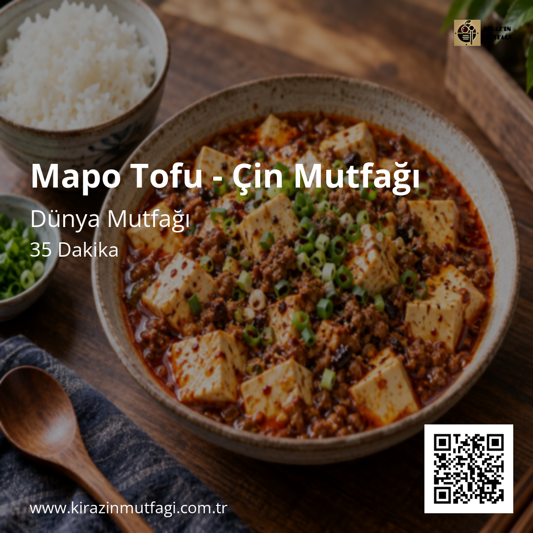 Mapo Tofu - Çin Mutfağı Instagram tarif kartı