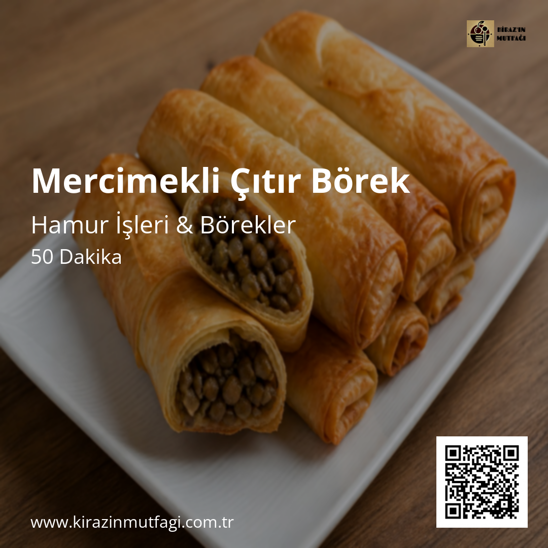 Mercimekli Çıtır Börek - Instagram Tarif Kartı
