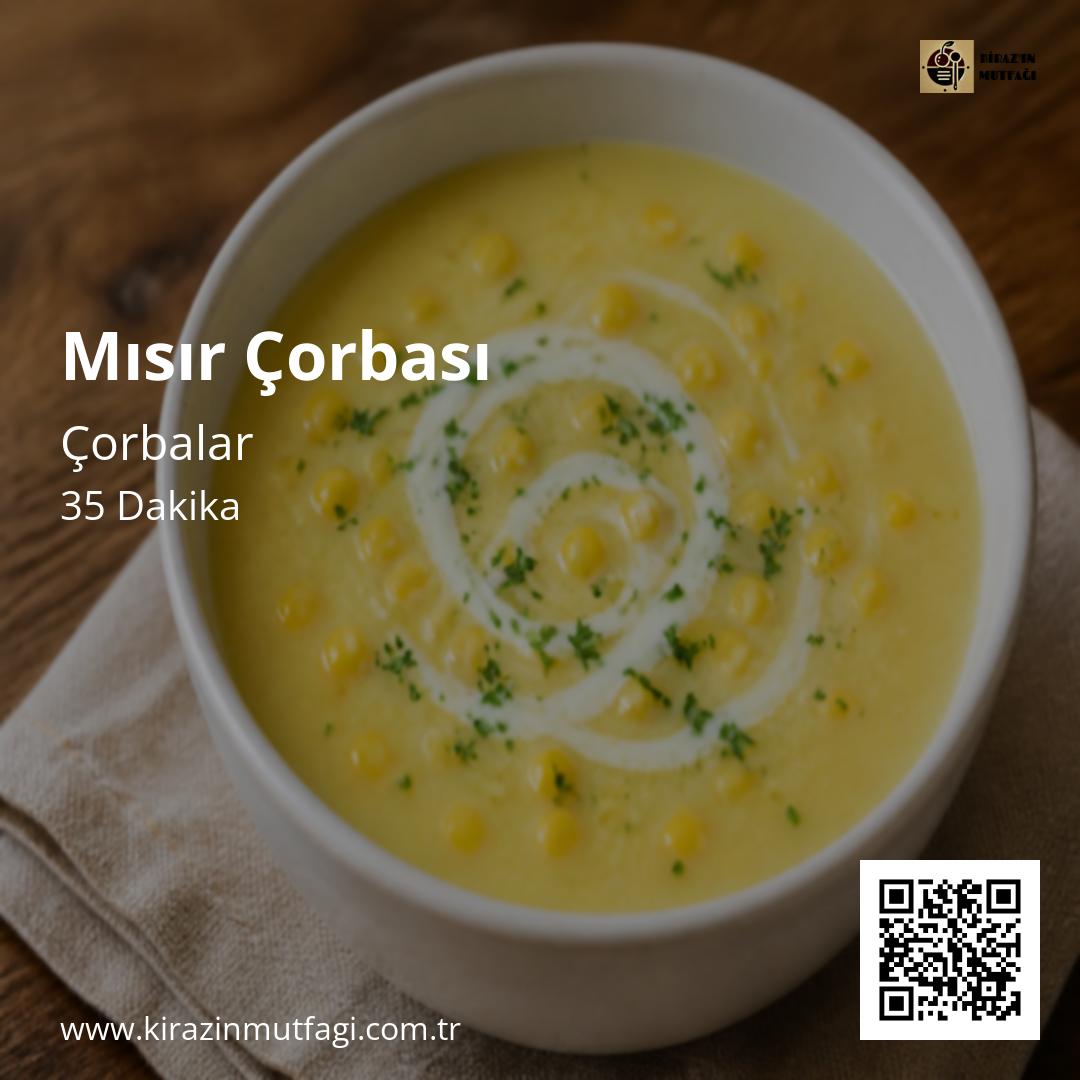 Mısır Çorbası - Instagram Tarif Kartı