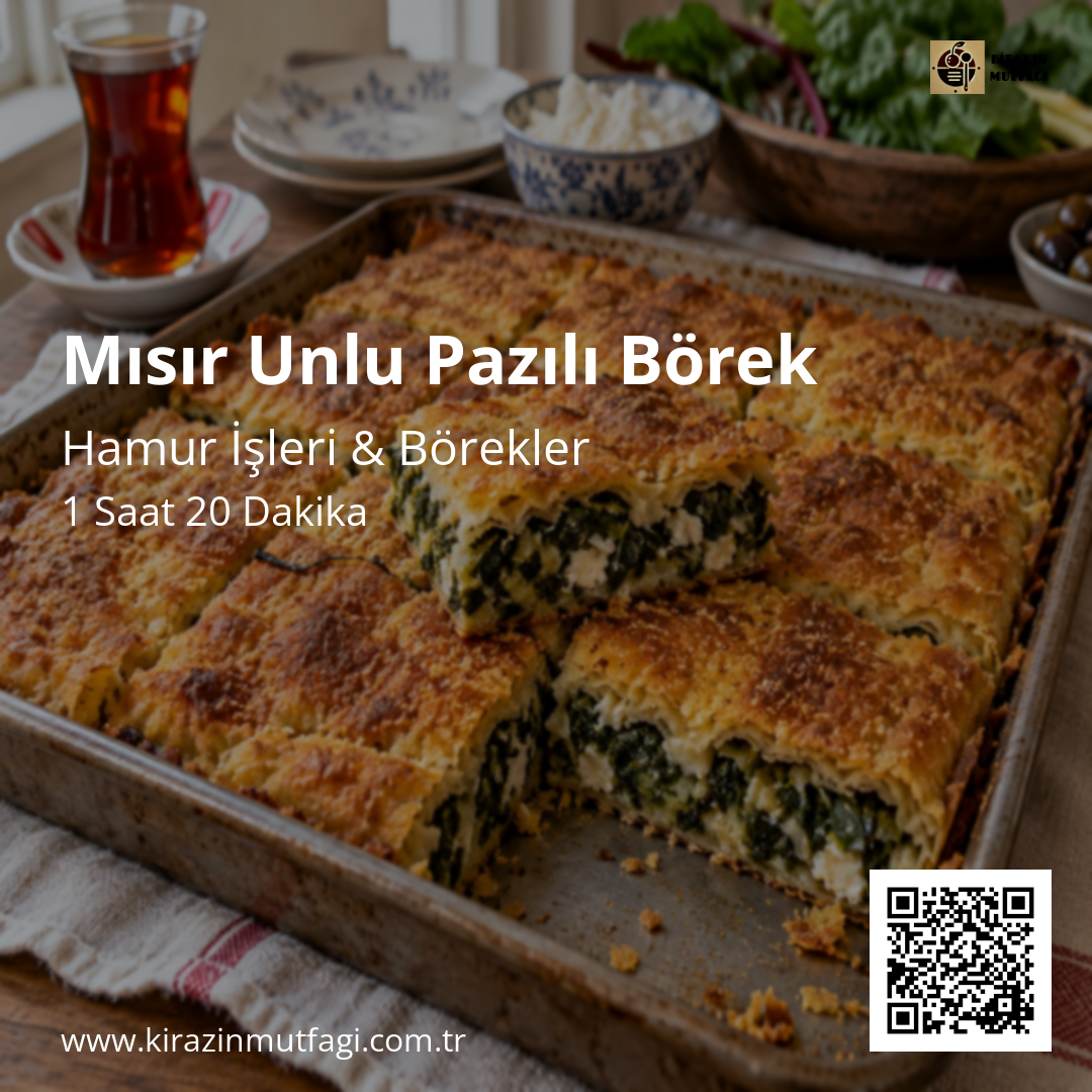 Mısır Unlu Pazılı Börek Instagram tarif kartı