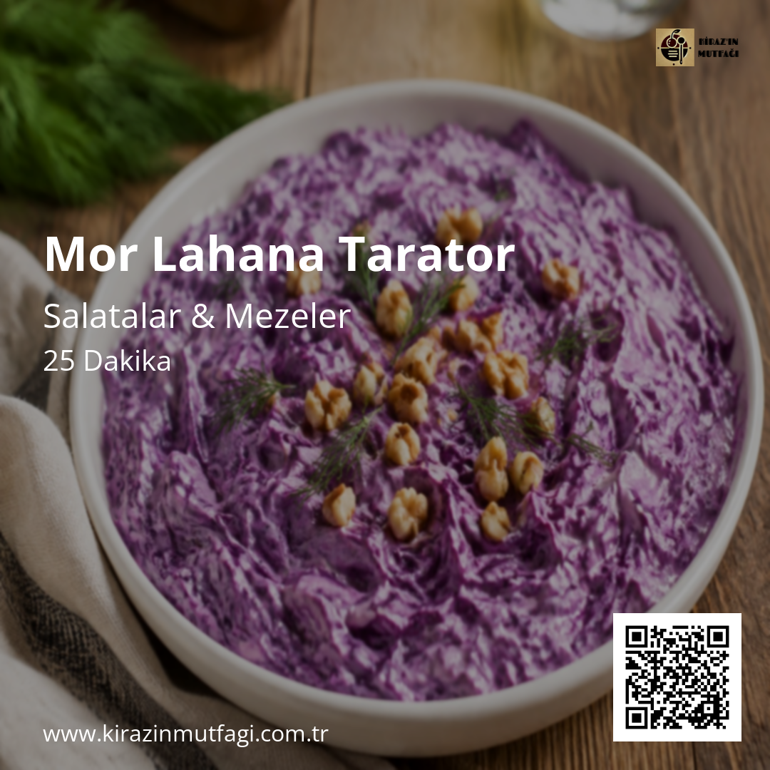 Mor Lahana Tarator - Instagram Tarif Kartı
