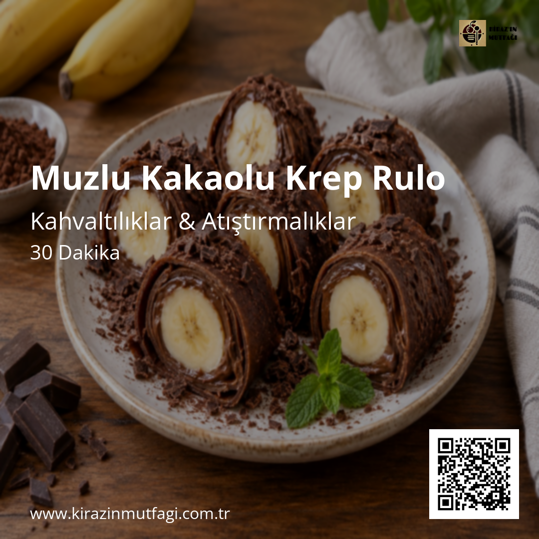 Muzlu Kakaolu Krep Rulo Instagram tarif kartı