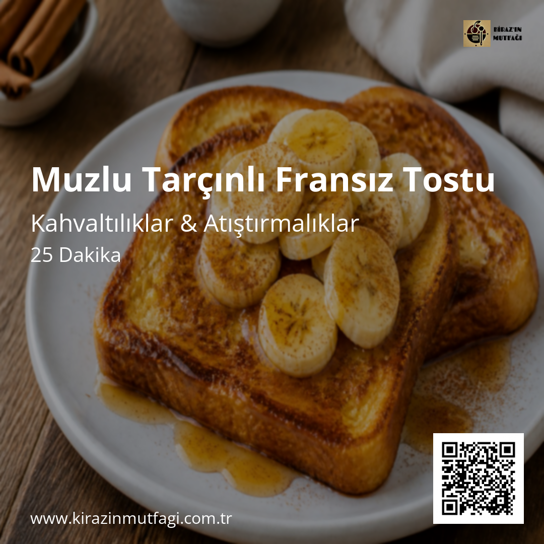Muzlu Tarçınlı Fransız Tostu - Instagram Tarif Kartı