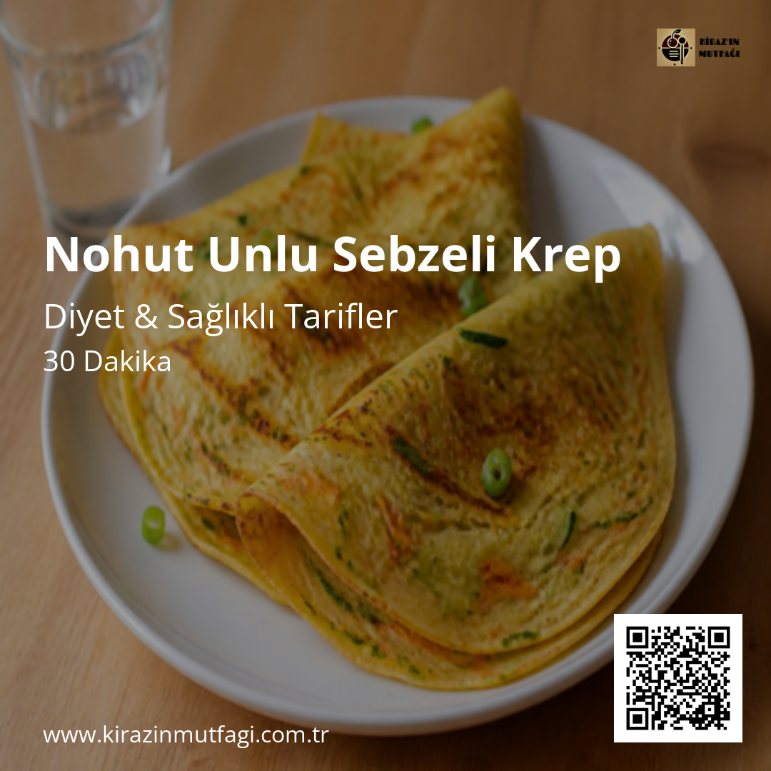 Nohut Unlu Sebzeli Krep - Instagram Tarif Kartı