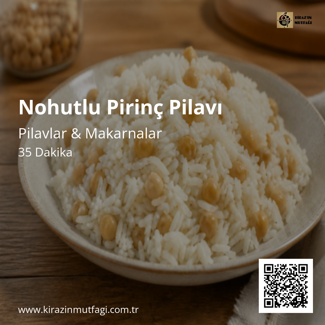 Nohutlu Pirinç Pilavı - Instagram Tarif Kartı