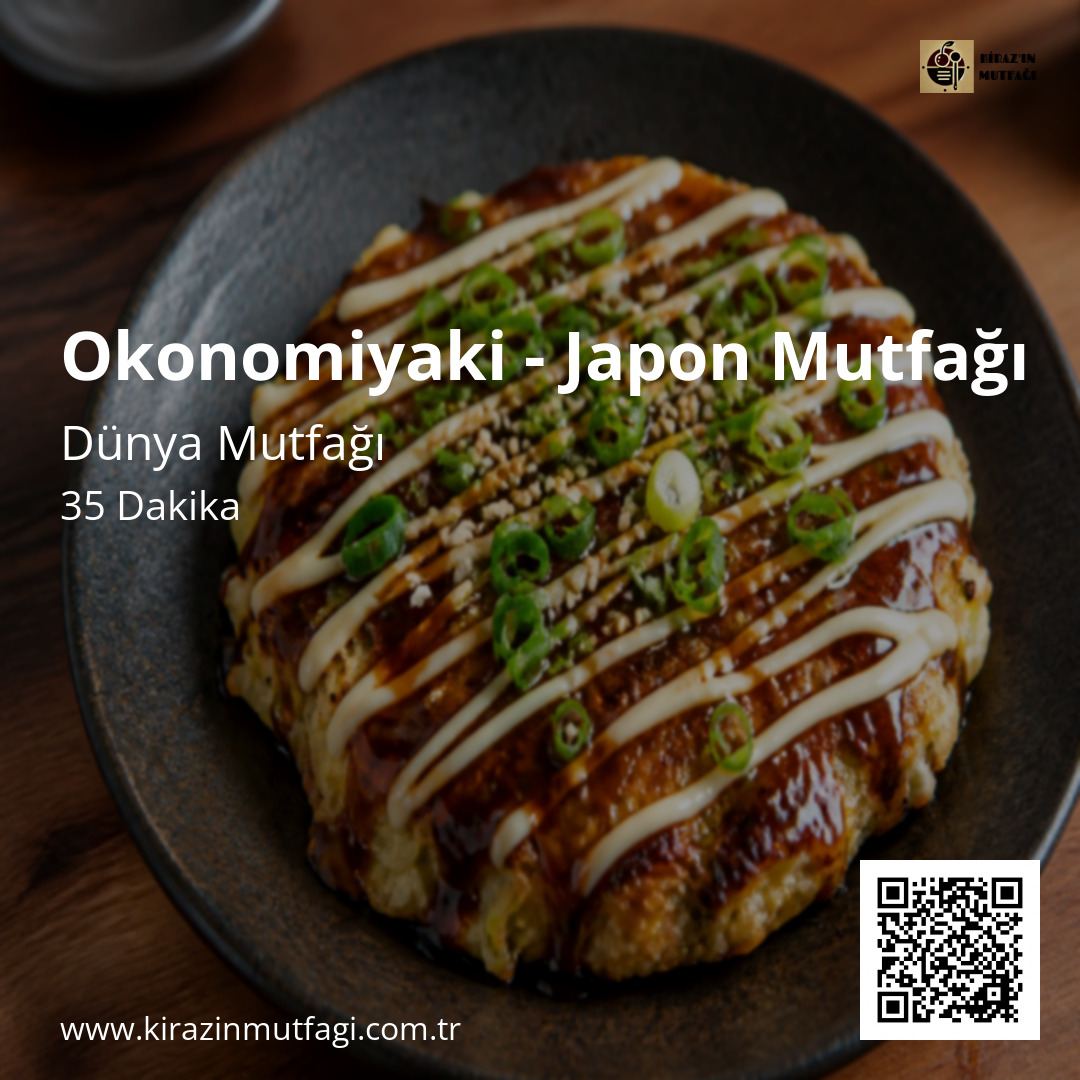 Okonomiyaki - Japon Mutfağı - Instagram Tarif Kartı
