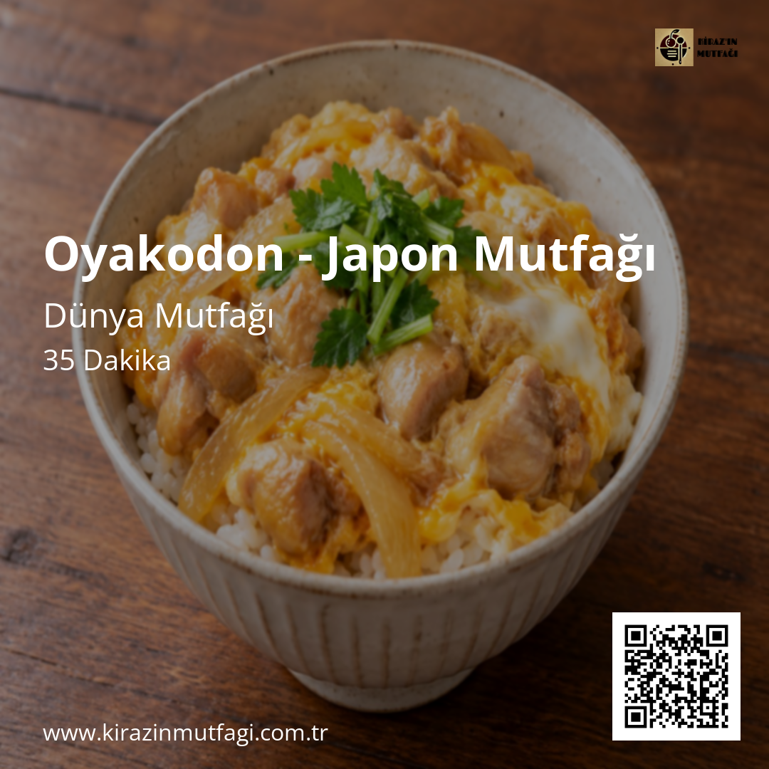 Oyakodon - Japon Mutfağı Instagram tarif kartı