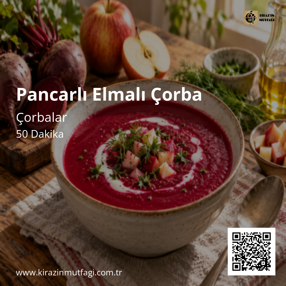 Pancarlı Elmalı Çorba Instagram tarif kartı