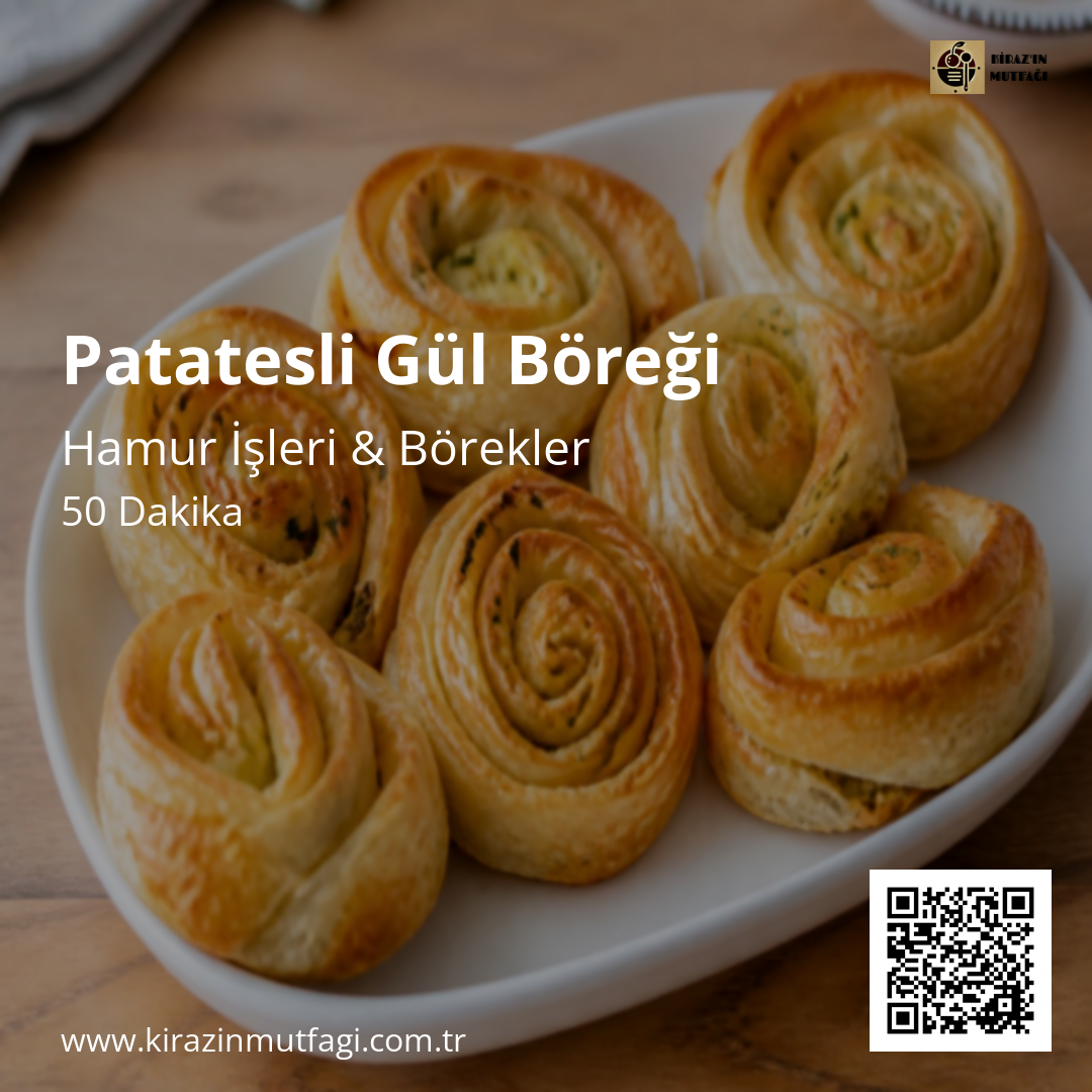 Patatesli Gül Böreği - Instagram Tarif Kartı