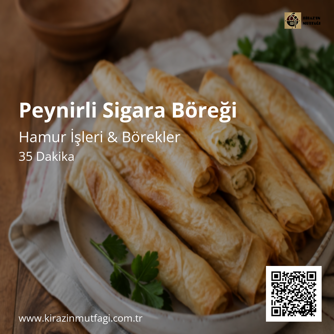 Peynirli Sigara Böreği - Instagram Tarif Kartı