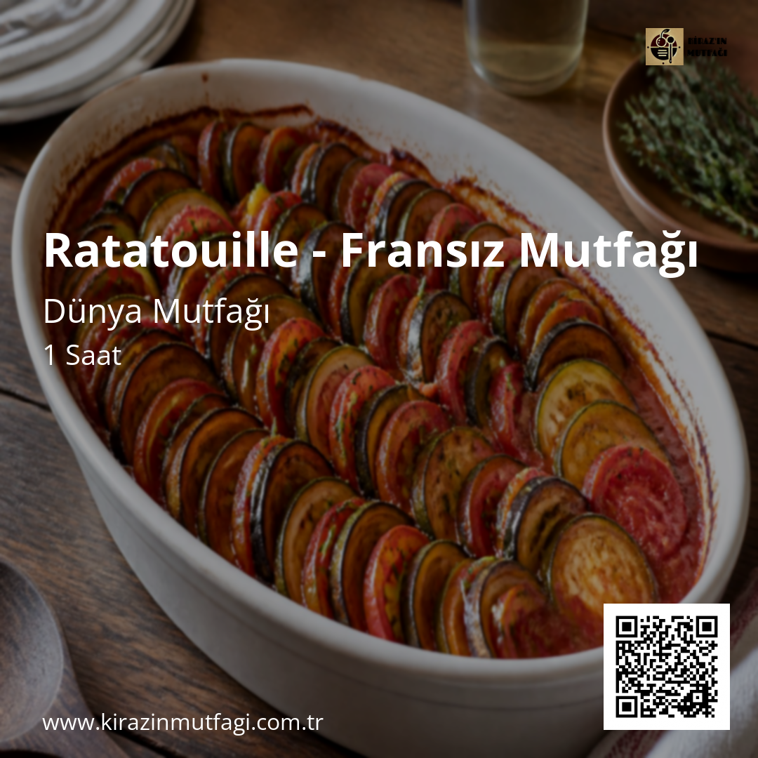 Ratatouille - Fransız Mutfağı - Instagram Tarif Kartı
