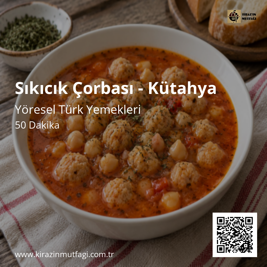 Sıkıcık Çorbası - Kütahya Instagram tarif kartı